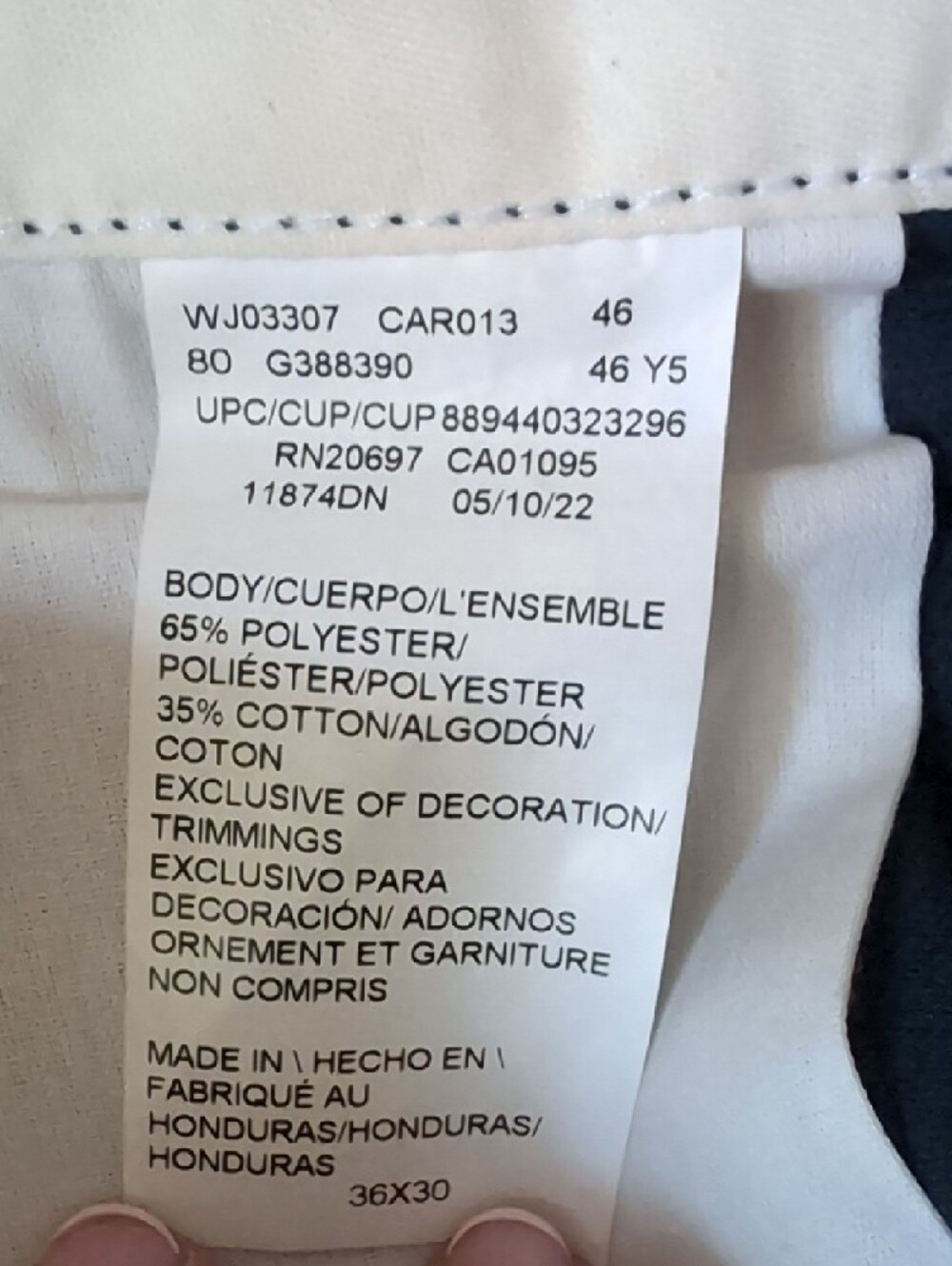 Dickies Men’s Black Chino Work Pants - Picture 3 of 3